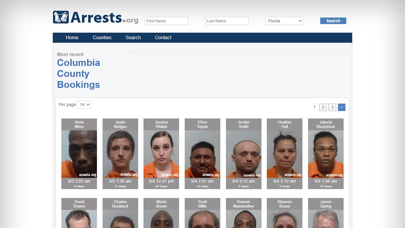 Columbia County Arrests and Inmate Search